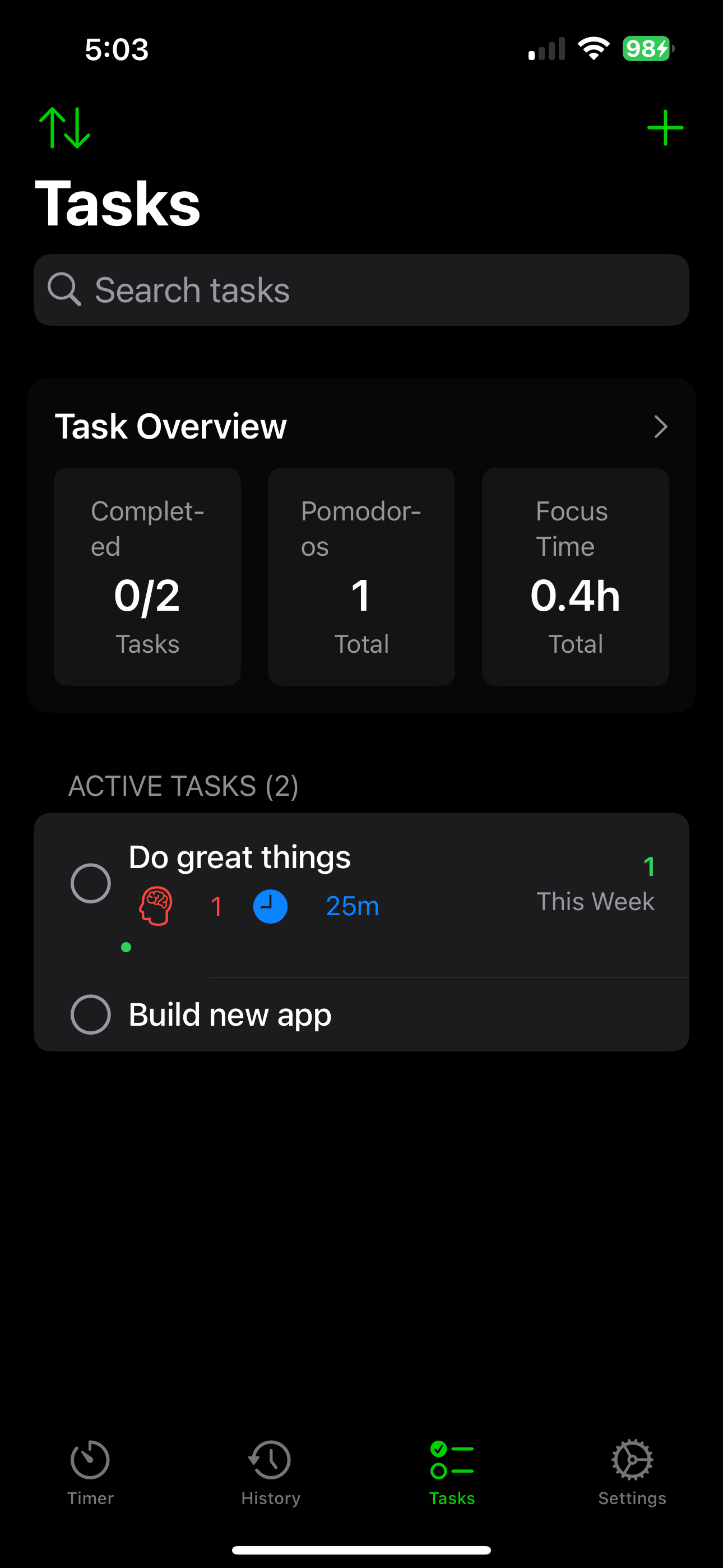 Tasks